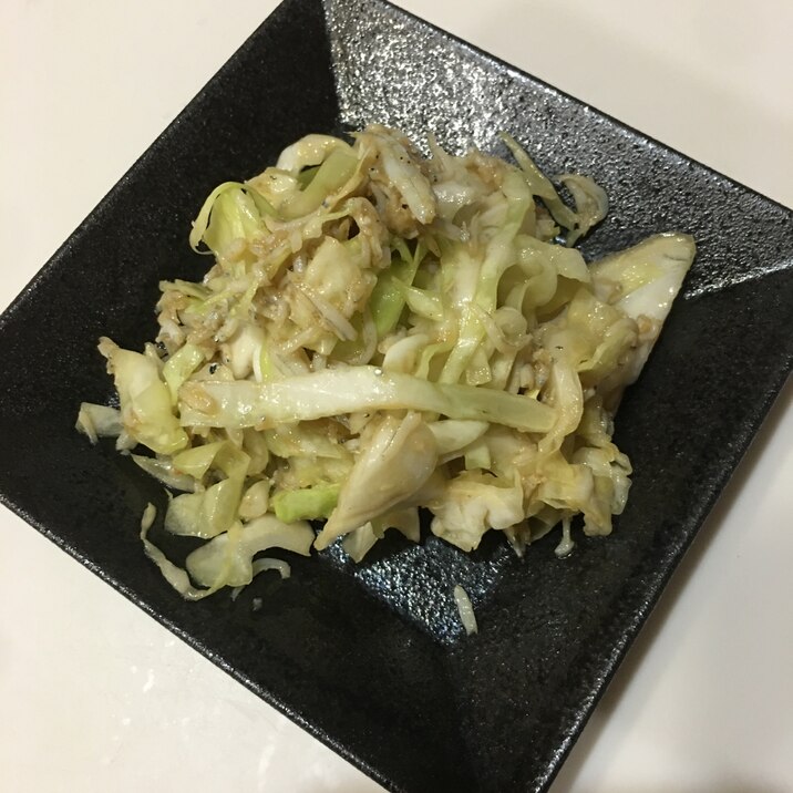 レンジでしらすキャベツ